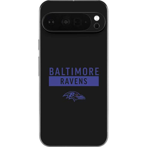 NFL Baltimore Ravens Black Performance Series Pixel 9 Pro XL Skin